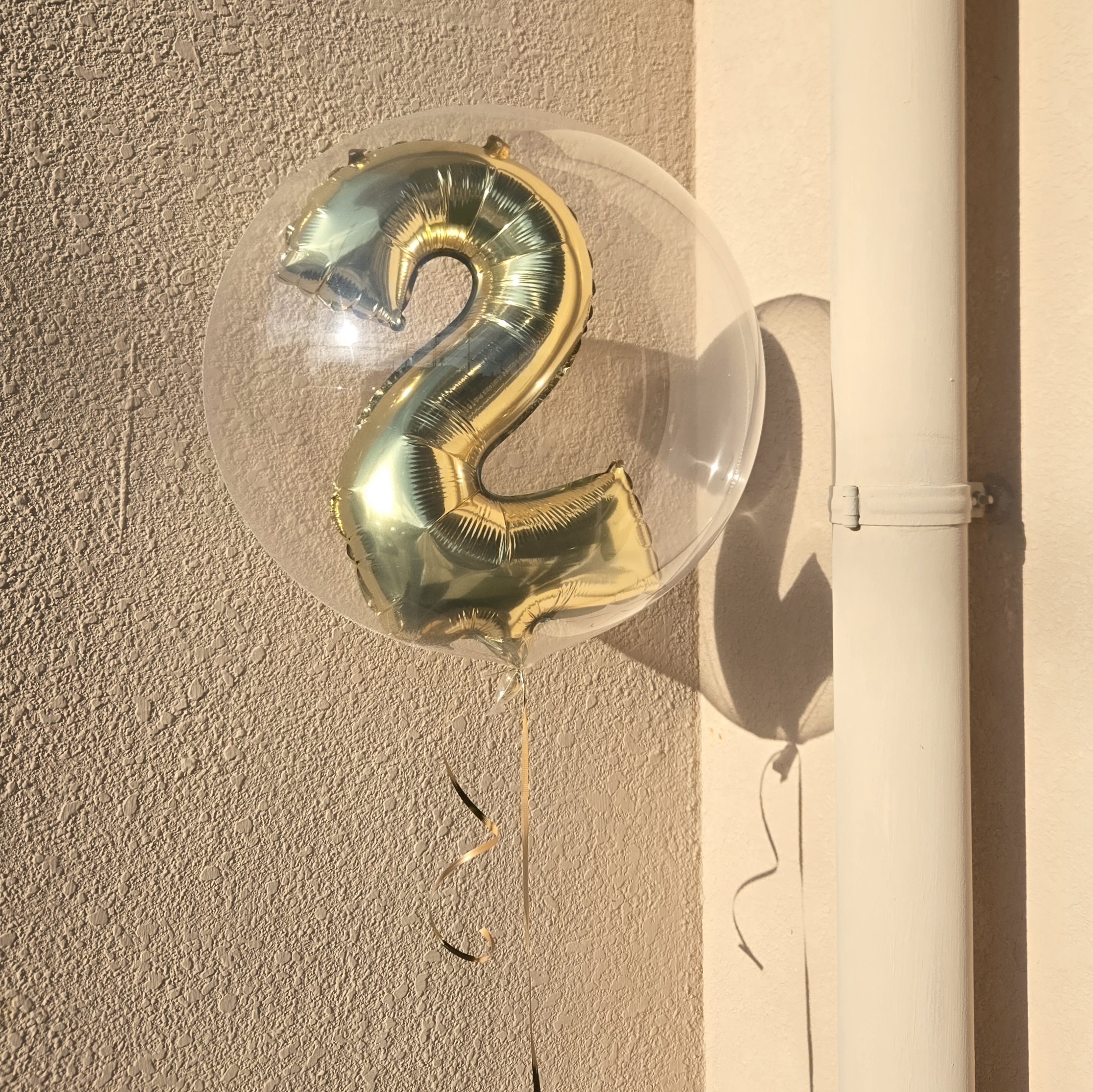 クリアバルーン/数字入りゴールド